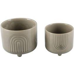 Flora Bunda Rainbow Footed Ceramic Pot 2-pack