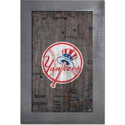 Fan Creations New York Yankees Framed Team City Map Sign