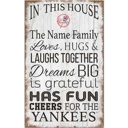 Fan Creations New York Yankees Personalized In This House Sign