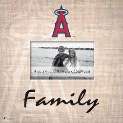 Fan Creations Los Angeles Angels Burlap Pattern Frame