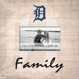 Fan Creations Detroit Tigers Burlap Pattern Frame