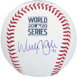 Fanatics Los Angeles Dodgers Walker Buehler Autographed 2020 MLB World Series Champions World Series Logo Baseball