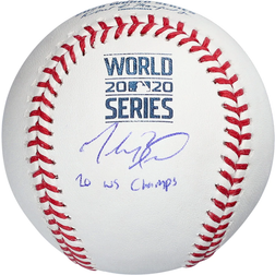 Fanatics Los Angeles Dodgers Mookie Betts 2020 WS Champs Inscription Autographed 2020 MLB World Series Champions World Series Logo Baseball