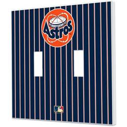 Strategic Printing Houston Astros 1977-1998 Cooperstown Pinstripe Double Toggle Light Switch Plate