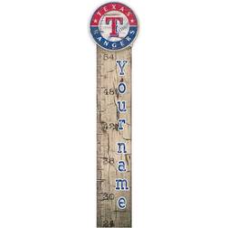 Fan Creations Texas Rangers Personalized Growth Chart Sign Board