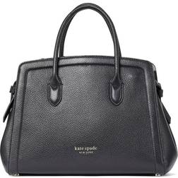 Kate Spade Knott Medium Leather Satchel - Black