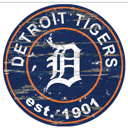 Fan Creations Detroit Tigers Established Year Round Sign Board