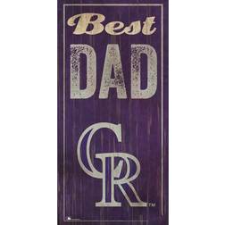Fan Creations Colorado Rockies Best Dad Sign Board