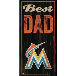 Fan Creations Miami Marlins Best Dad Sign Board