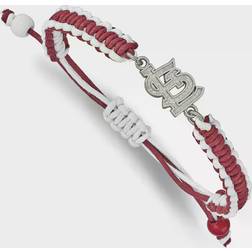 LogoArt St. Louis Cardinals Stainless Steel Cord Bracelet W