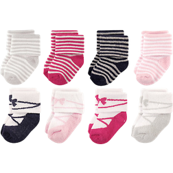 Luvable Friends Socks 8-pack - Stripe Ballet (10728063)