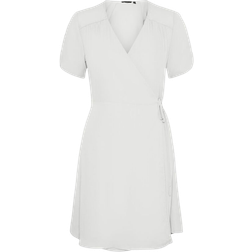 Vero Moda Wrap Mini Dress - White