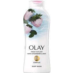 Olay Fresh Outlast Body Wash White Strawberry & Mint 650ml