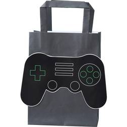 Ginger Ray Party Bags Eco Friendly Gamer Black 5 Pcs