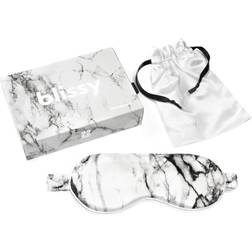 Blissy Pure Silk Sleep Mask Bedding Light Marble