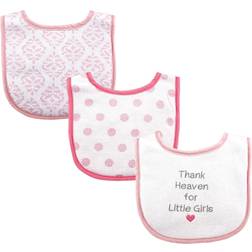 Luvable Friends Drooler Bib 3-pack Thank Heaven Girls