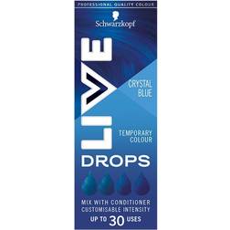 Schwarzkopf Live Colour Drops, Semi-Permanent Hair Dye Crystal Blue