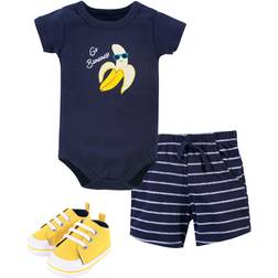 Hudson Cotton Bodysuit Shorts and Shoe Set - Go Bananas (10117142)