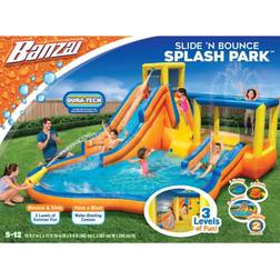 Banzai Inflatable Slide N Bounce Splash 3 Level Water Park