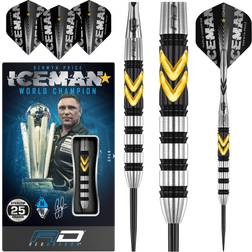 Gerwyn Price Iceman Thunder Se 25g Tungsten Darts Set With Flights And Shafts