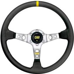 OMP Steering wheel SMOOTH Black Leather 35 cm
