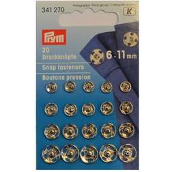 Prym tryckknappar 6-11 mm Silverfärgade