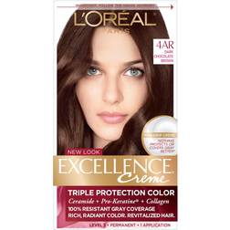 Excellence Creme Level 3 Permanent Haircolor 4AR Dark Chocolate Brown