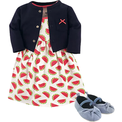 Hudson Dress, Cardigan, Shoes, 3-Piece Set - Watermelon (10155403)