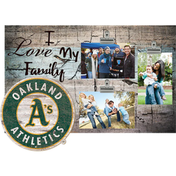 Fan Creations Oakland Athletics I Love My Family Clip Photo Frame