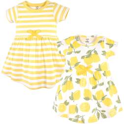 Touched By Nature Organic Cotton Short Sleeve Dresses - Lemon Tree (10163126)