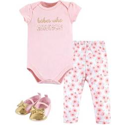 Little Treasures Bodysuit, Pant and Shoes 3-Piece Set - Babes Who Brunch ( 10172088)