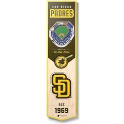 YouTheFan San Diego Padres 3D Stadium View Banner