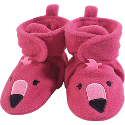 Hudson Fleece Booties - Pink Flamingo