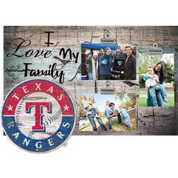 Fan Creations Texas Rangers I Love My Family Clip Photo Frame