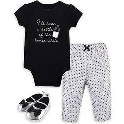 Little Treasures Bodysuit Pant and Shoes 3-Piece Set - Bottle (10172950)