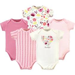 Touched By Nature Organic Cotton Bodysuit 5-pack - Botanical (10166815)