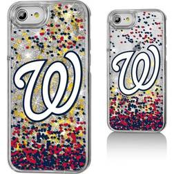 Strategic Printing Washington Nationals iPhone 6/6s/7/8 Sparkle Logo Gold Glitter Case