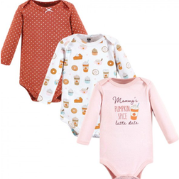 Hudson Cotton Long-Sleeve Bodysuits 3-pack - Pumpkin Spice Date (10118848)