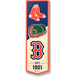 YouTheFan Boston Red Sox 3D Stadium View Banner