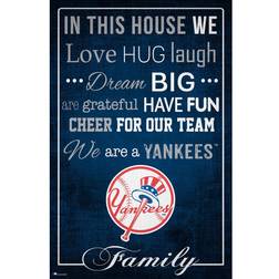 Fan Creations New York Yankees In This House Sign Board