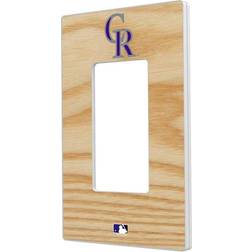 Strategic Printing Colorado Rockies Baseball Bat Design Single Rocker Light Switch Plate