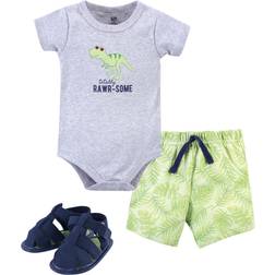 Hudson Bodysuit, Shorts and Shoe 3-Piece Set - Rawr-Some Dino (10117152)