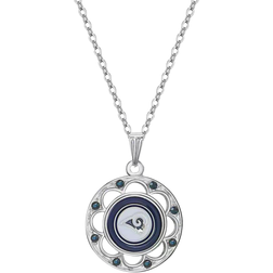 Simran Los Angeles Rams Circle Pendant Necklace - Silver/Multicolour