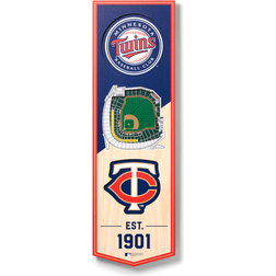 YouTheFan Minnesota Twins 3D Stadium View Banner