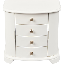 Mele & Co Kaitlyn Upright Musical Jewelry Box - White