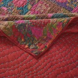 Greenland Home Fashions Jewel Quilts Red (266.7x241.3cm)