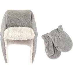 Hudson Infant Trapper Hat and Mitten Set - Heather Grey (10151539)