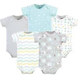 Luvable Friends Cotton Bodysuits 5-pack - Unisex Basic Elephant (10160652)