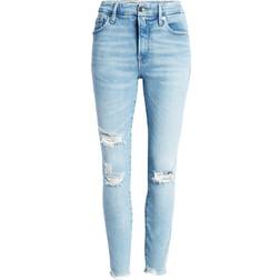 Good American Good Legs Chewed Hem Jeans - Blue