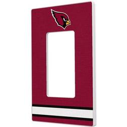 Strategic Printing Arizona Cardinals Stripe Single Rocker Light Switch Plate